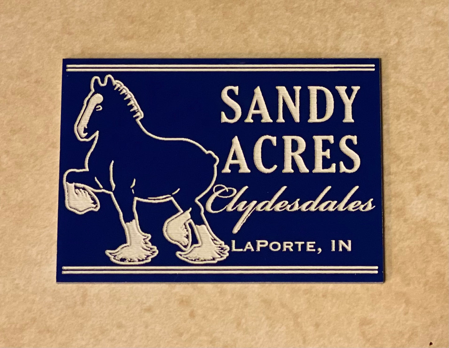 SANDY ACRES CLYDESDALES - Custom Magnet