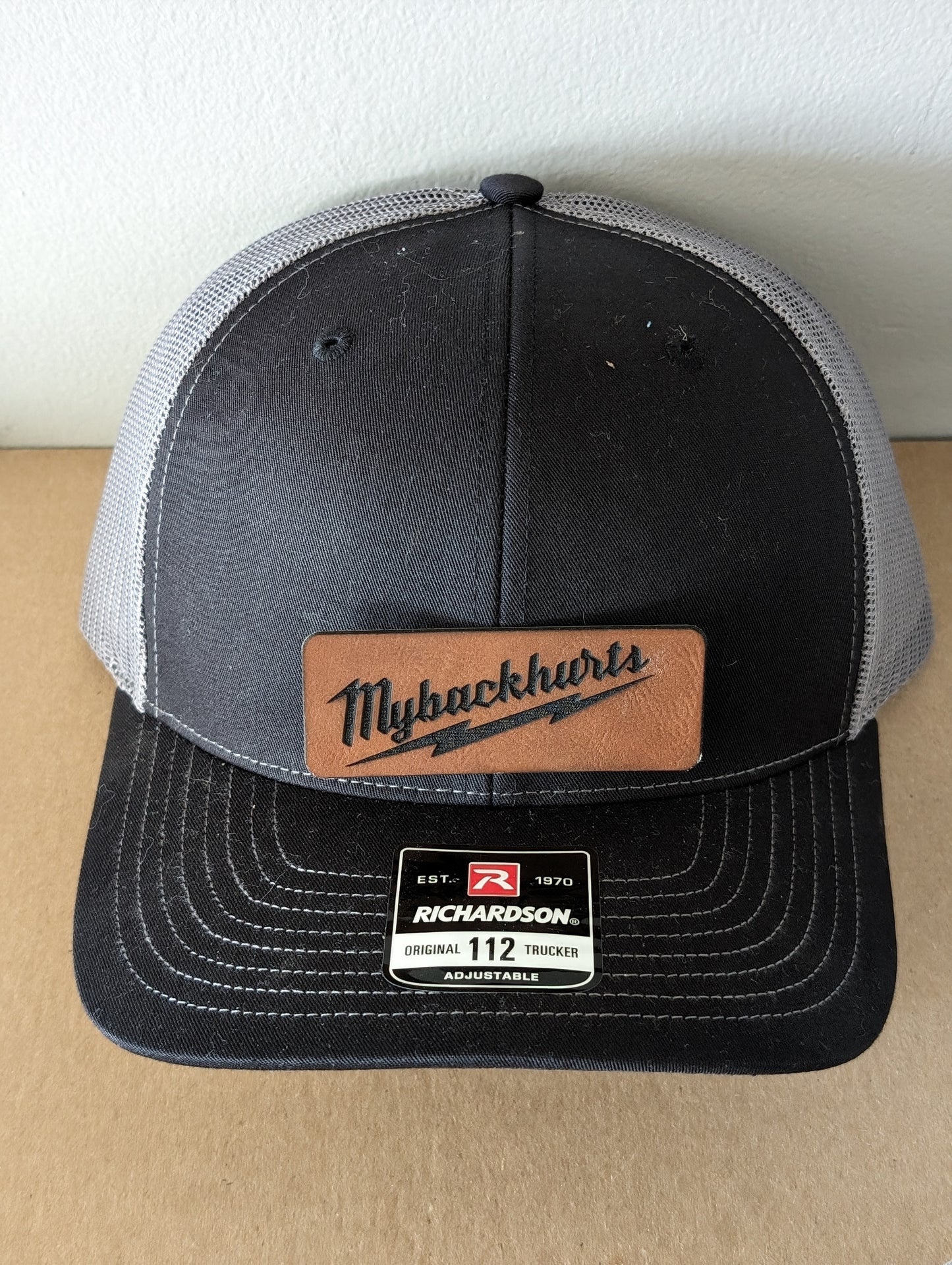 My Back Hurts Milwaukee Spin-Off Design Richardson 112 Trucker Snapback Hat