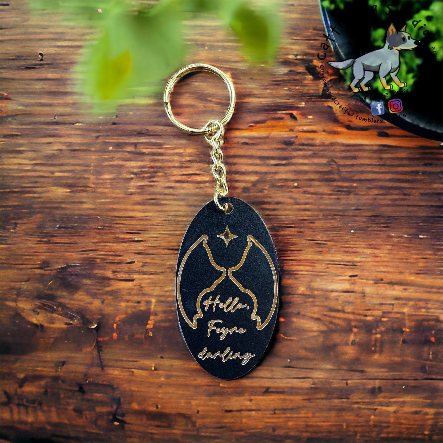 Hello Feyre Darling | ACOTAR Inspired Keychain | Suriel | Feyre | Rhysand