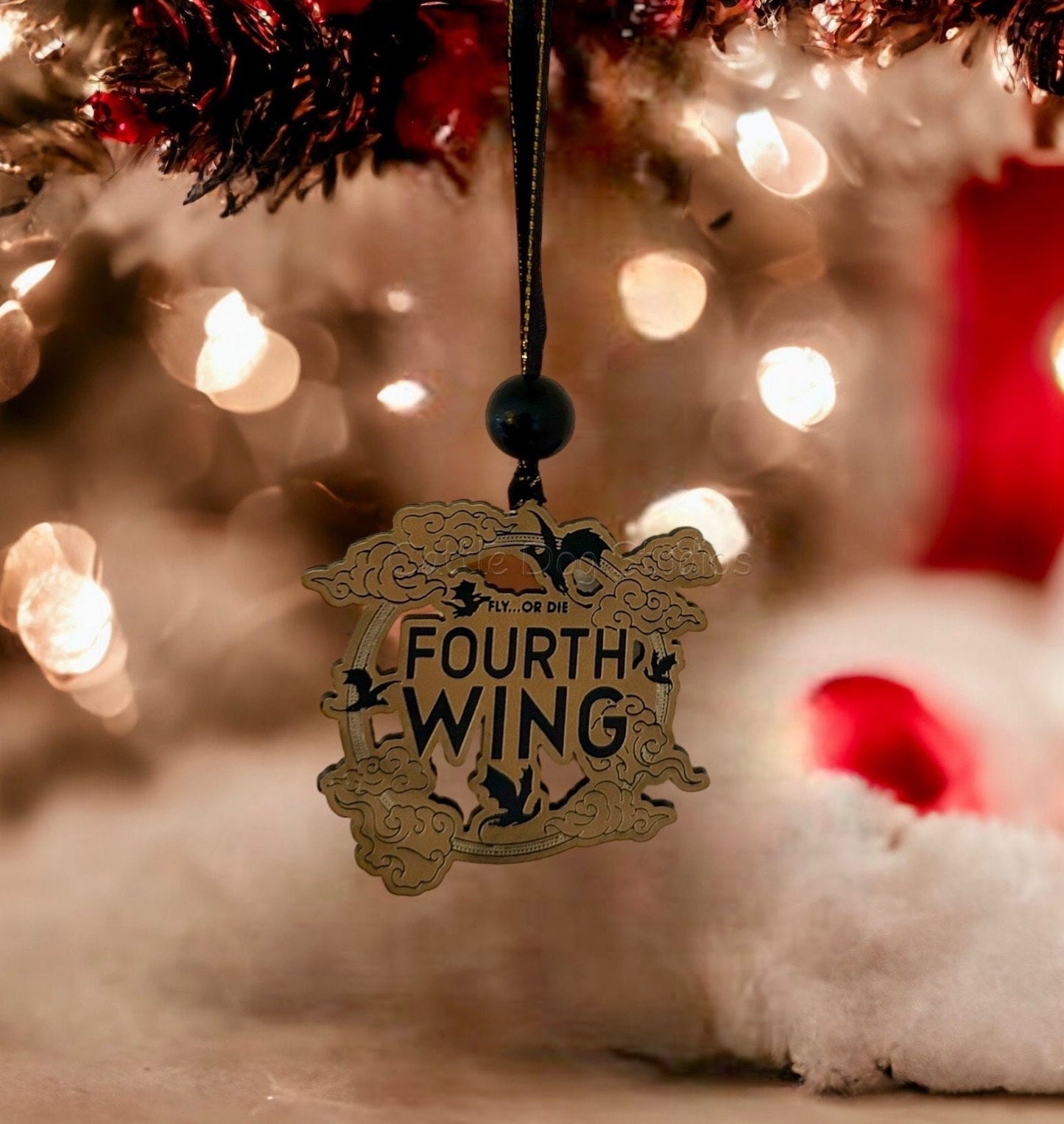 Fourth Wing Ornament | Violet and Xaden | Christmas Ornament | Tairn | Andarna