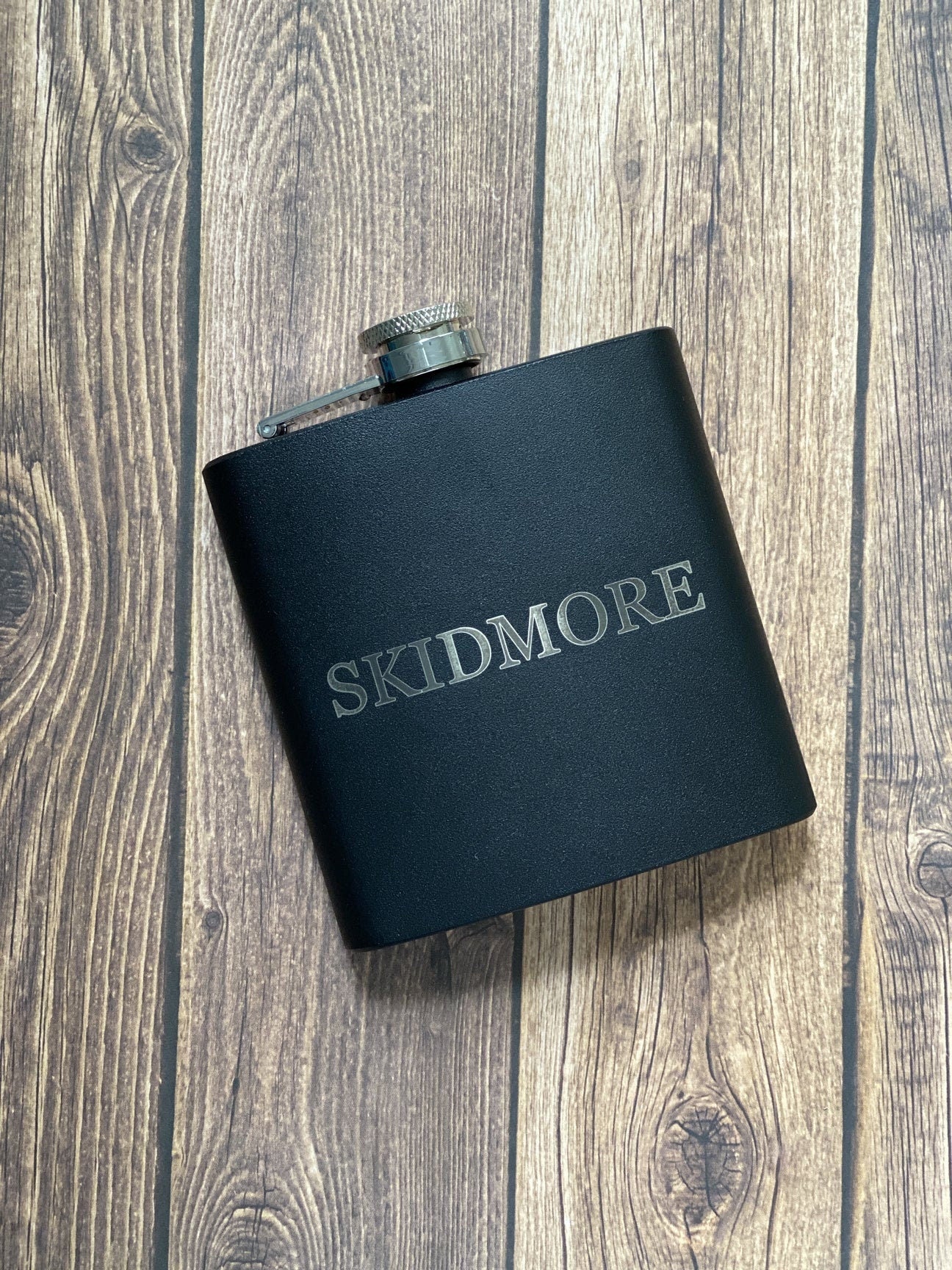 Custom Engraved 6oz Flask, Laser Engraved, Groomsmen Gift, Birthday Gift, Gift for Him, Flask, Personalized, Custom