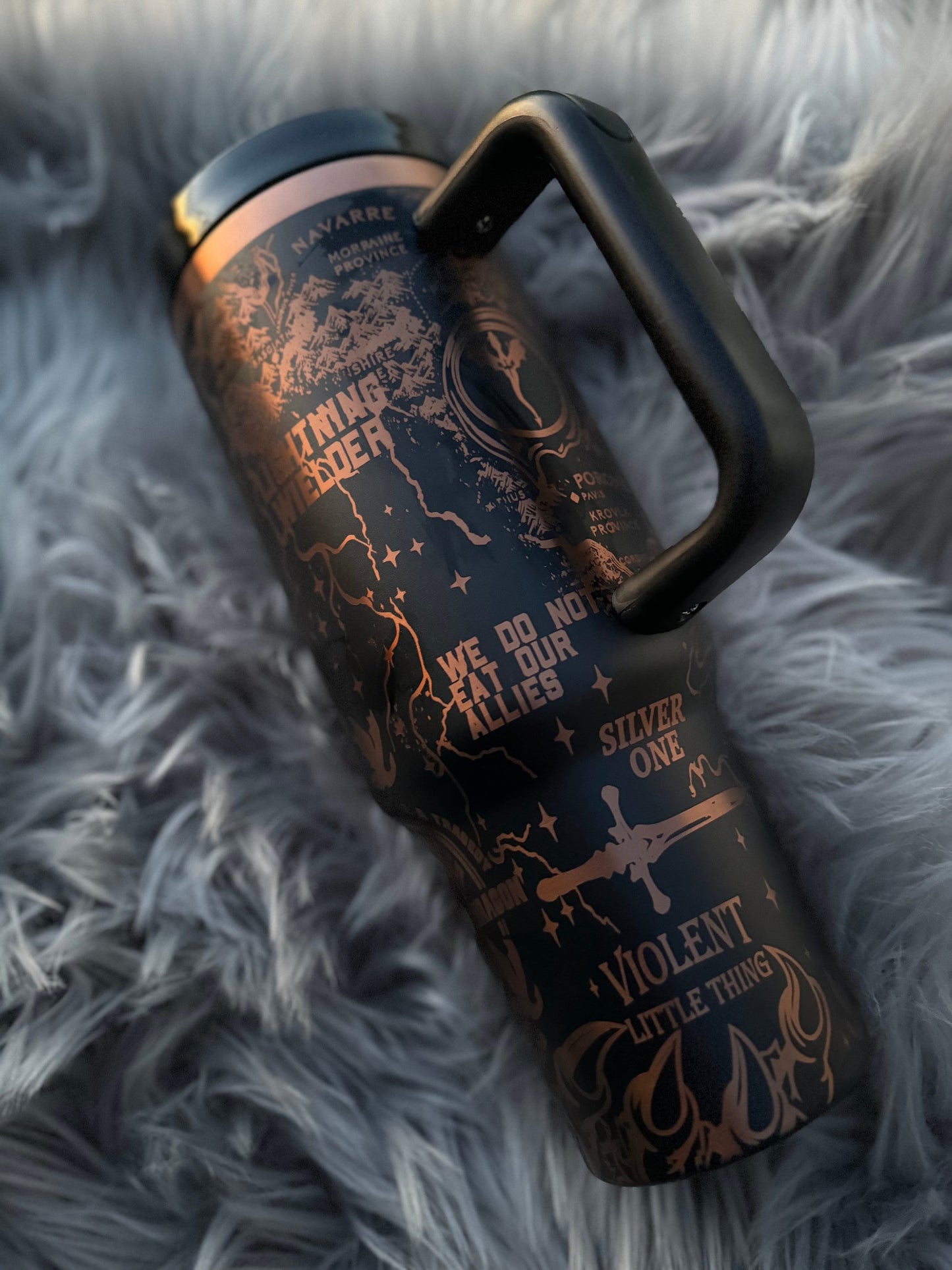 Inspired Dragon 40oz Tumbler | Basgiath War College | I will not die today | Violet Sorrengail | Tairn | Andarna | Dragon Rider